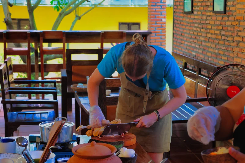 Activité famille cuisine traditionnelle Cambodge